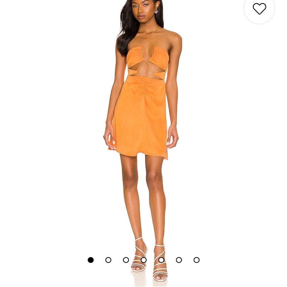 For Love + Lemons Mallory Mini Dress in Orange